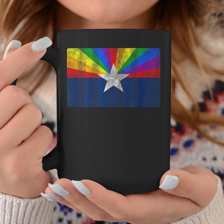 Vintage Gay Arizona Pride Flag Az Lgbt Women Coffee Mug Unique Gifts