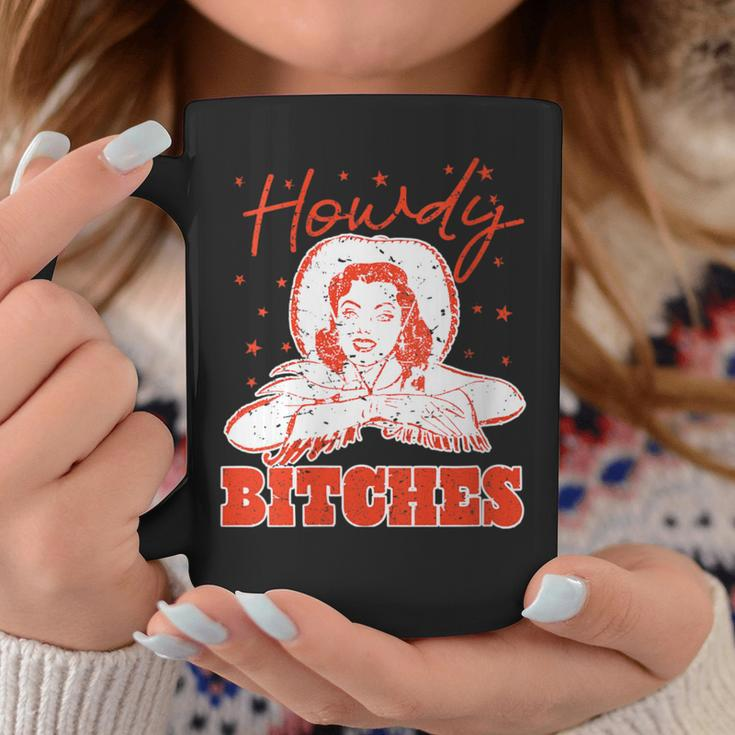 Vintage Howdy Bitches Rodeo Western Country Southern Cowgirl Coffee Mug Unique Gifts