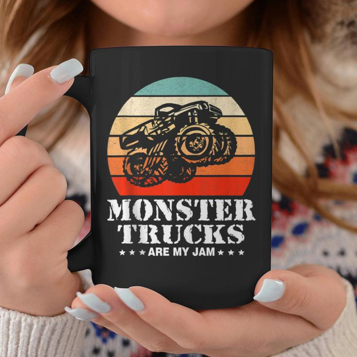 Vintage Monster Truck Are My Jam Retro Sunset Cool Engines Coffee Mug Unique Gifts