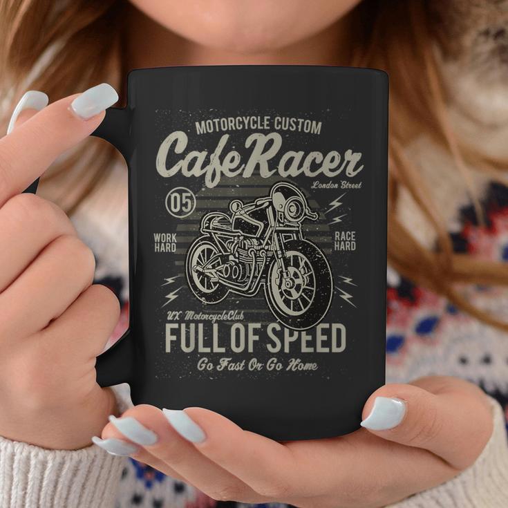 Vintage MotorcycleBiker Cafe Racer Full Of Speed Coffee Mug Unique Gifts