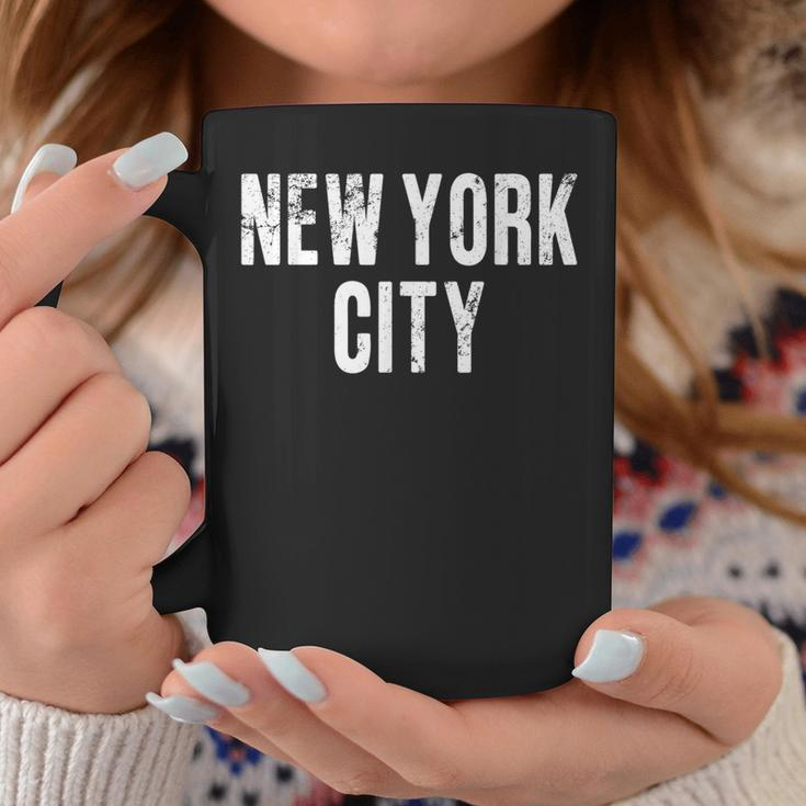 Vintage New York City Retro Distressed Text Nyc Coffee Mug Unique Gifts
