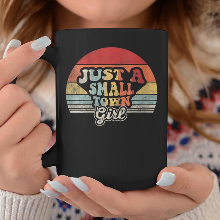 Vintage Retro Just A Small Town Girl Womens Coffee Mug Unique Gifts