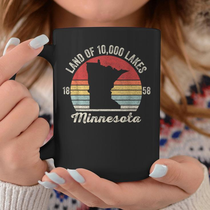 Vintage Retro Land Of 10000 Lakes 1858 Minnesota Coffee Mug Unique Gifts