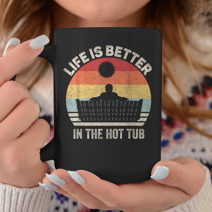 Vintage Retro Life Is Better In The Hot Tub Coffee Mug Unique Gifts