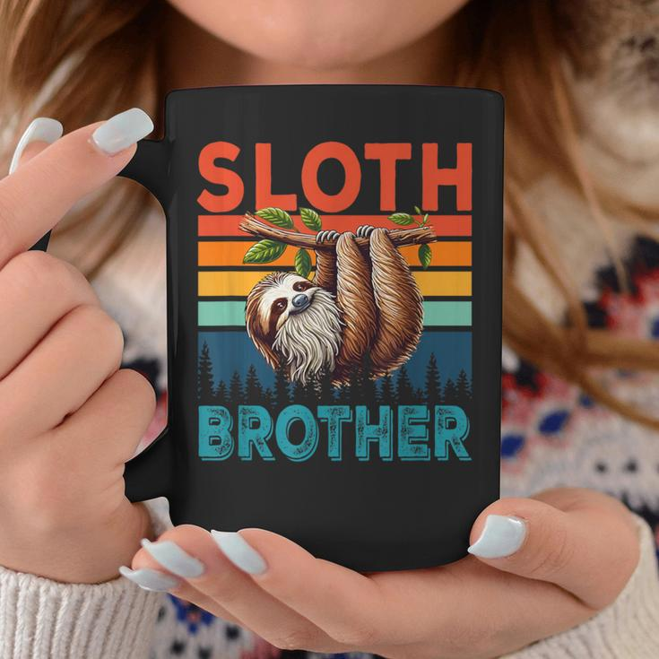 Vintage Retro Sloth Costume Brother Father's Day Animal Coffee Mug Unique Gifts