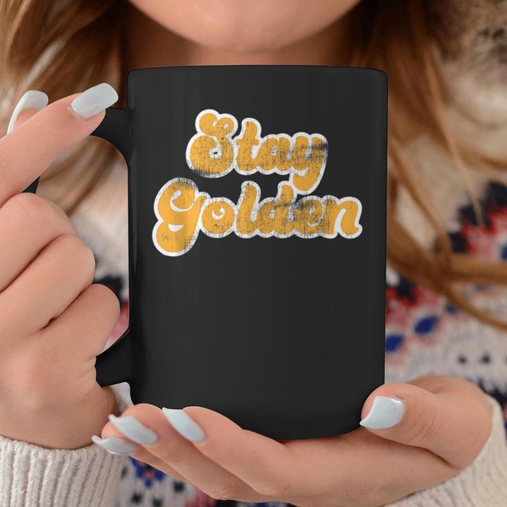 Vintage Retro Stay Golden 80'S 90'S Style Friends Icons Coffee Mug Unique Gifts