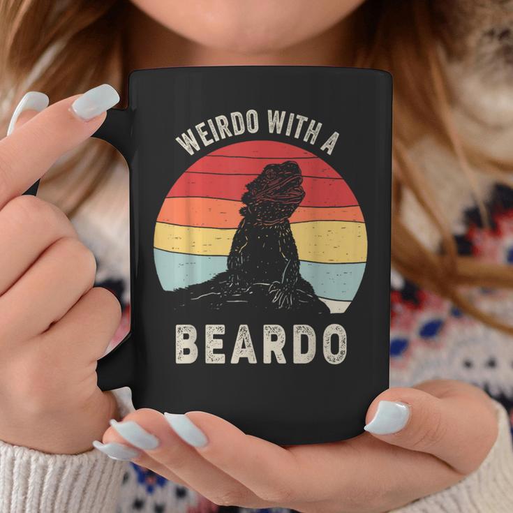 Vintage Retro Weirdo With A Beardo Bearded Dragon Coffee Mug Unique Gifts