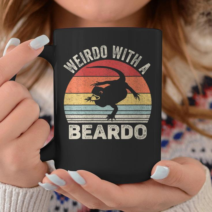 Vintage Retro Weirdo With A Beardo Bearded Dragon Coffee Mug Unique Gifts