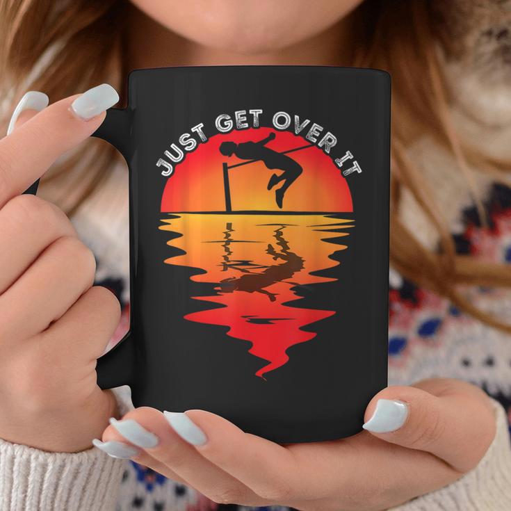 Vintage Sunset Just Get Over It Pole Vaulting Pole Vault Coffee Mug Unique Gifts