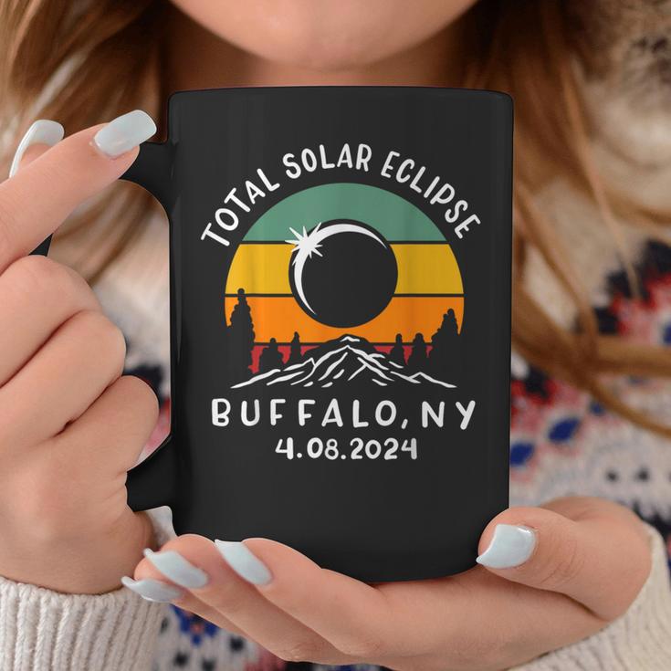 Vintage Total Solar Eclipse Usa Buffalo New York 4082024 Coffee Mug Unique Gifts