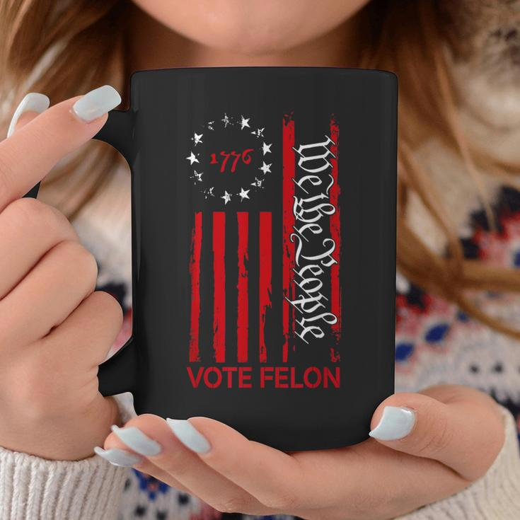 Vote Felon Trump 2024 45 And 47 Voting For The Felon Coffee Mug Unique Gifts