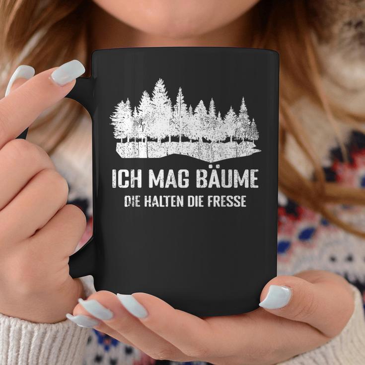 Waldliebhaber Lustiges Tassen Ich Mag Bäume - Spruch, Schwarz Lustige Geschenke