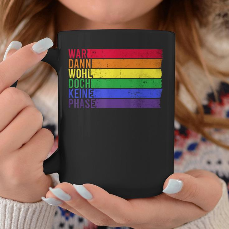 War Wohl Doch Keine Phase Tassen - Regenbogen LGBTQ Flagge Design, Schwarz Lustige Geschenke