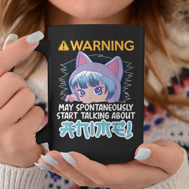 Warning May Spontaneously Talk About Anime N Manga Girl Coffee Mug Unique Gifts