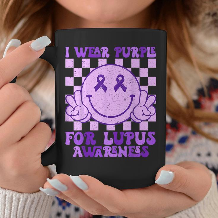 I Wear Purple For Lupus Awareness Purple Lupus Coffee Mug Funny Gifts