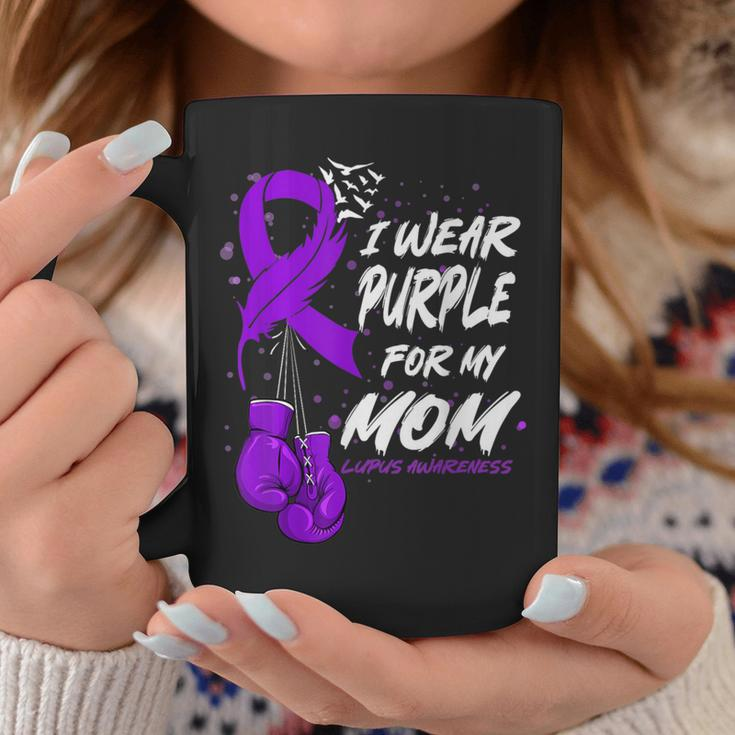 I Wear Purple For My Mom Lupus Awareness Support Coffee Mug Unique Gifts