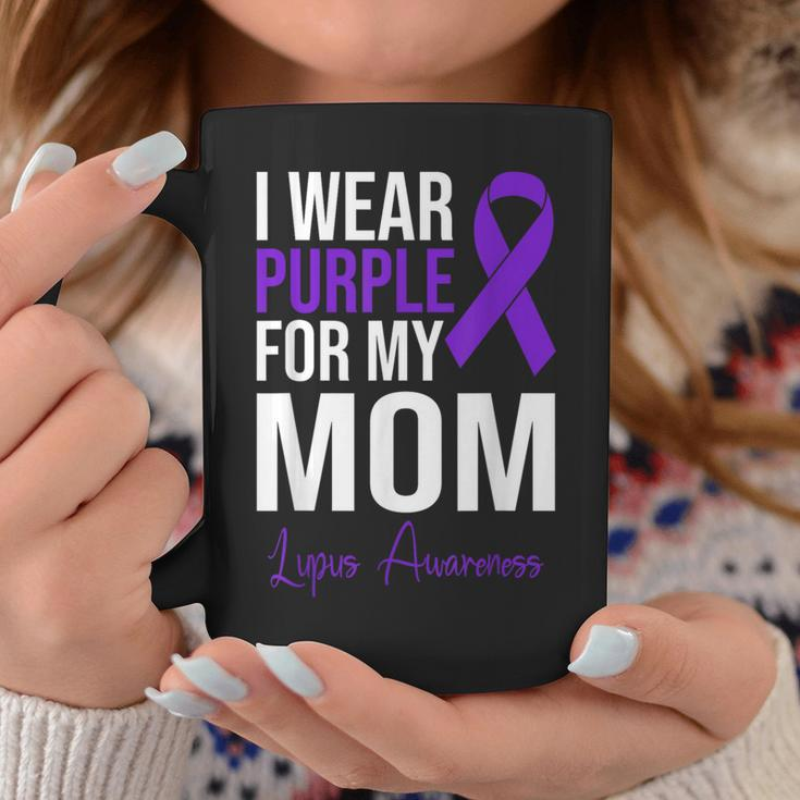 I Wear Purple For My Mom Lupus Warrior Lupus Coffee Mug Funny Gifts