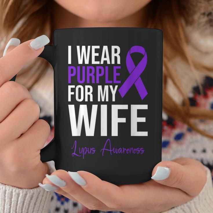 I Wear Purple For My Wife Lupus Warrior Lupus Coffee Mug Funny Gifts