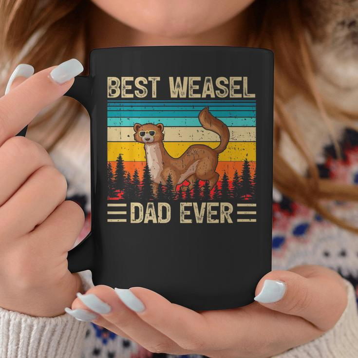 Weasel Vintage Best Weasel Dad Ever Father's Day Coffee Mug Unique Gifts