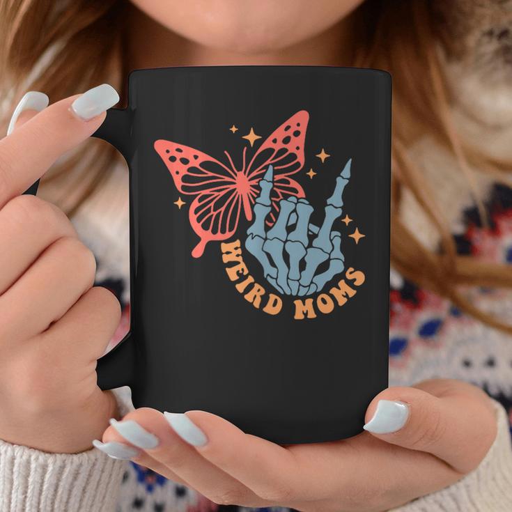 Weird Moms Build Character Mother's Day Mom Groovy Mom Coffee Mug Unique Gifts