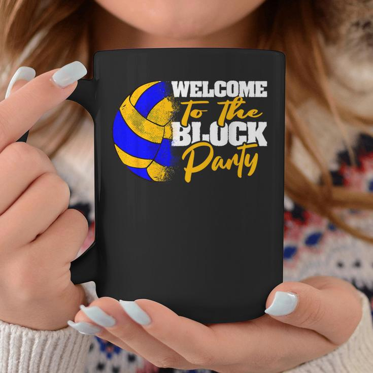 Welcome To The Block Party Volleyball Coffee Mug Unique Gifts