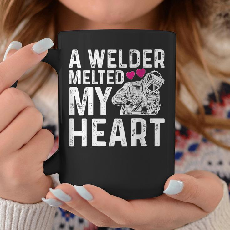 A Welder Melted My Heart Outfit For Wife Girlfriend Coffee Mug Unique Gifts