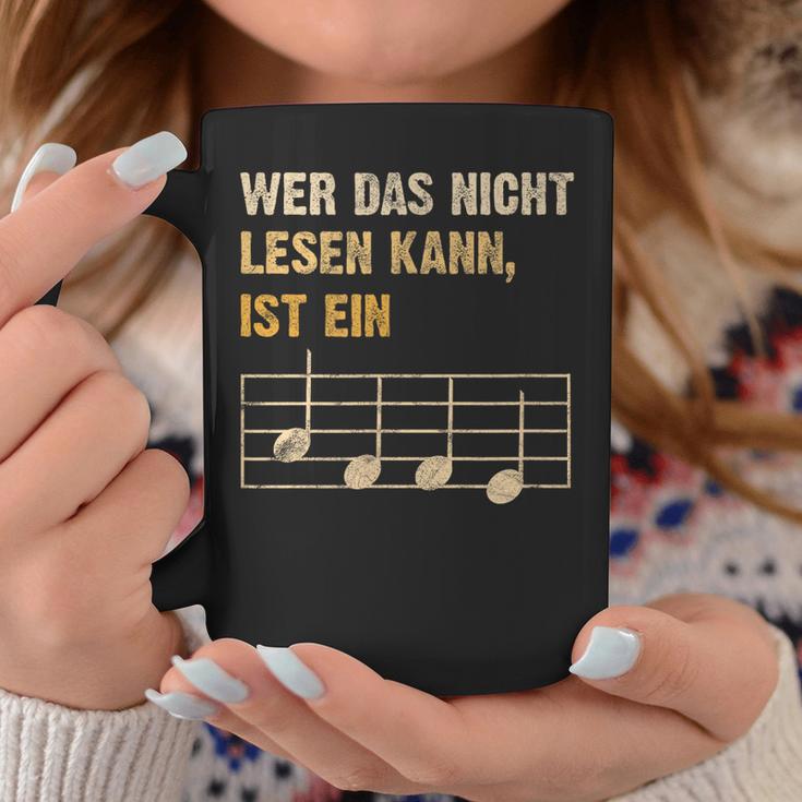 Wer Das Nicht Lesen Kann Ist Ein Monkey Music Theory Tassen Lustige Geschenke