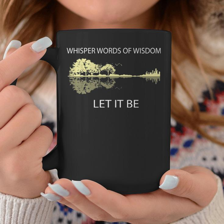 Whisper Words Of Wisdom Let It Be Guitar Lake Shadow Coffee Mug Unique Gifts