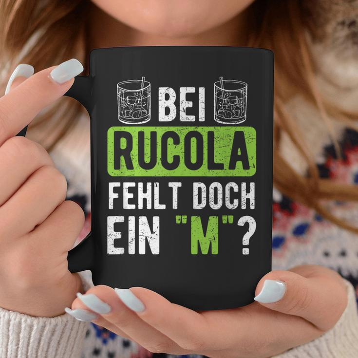 Witziges Spruch Tassen - Fehlt bei Rucola ein M?”, Humorvolles Mode Lustige Geschenke