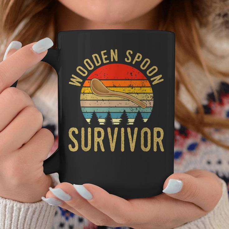 Wooden Spoon Survivor Vintage Retro Humor Coffee Mug Unique Gifts