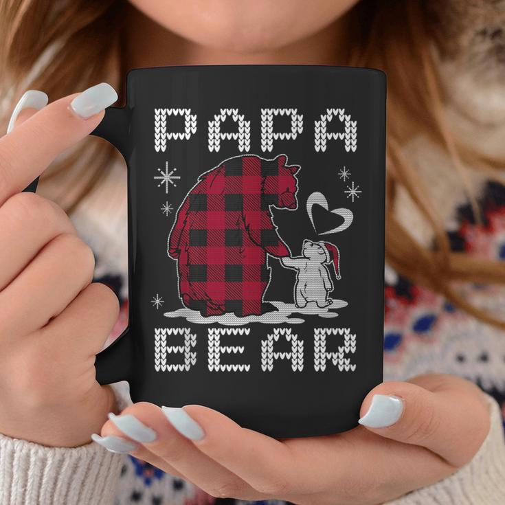 Xmas Papa Bear Pyjama Rot Büffel Plaid Eisbär Weihnachten Tassen Lustige Geschenke