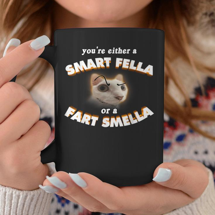 You're Either A Smart Fella Or A Fart Smella Meme Coffee Mug Funny Gifts
