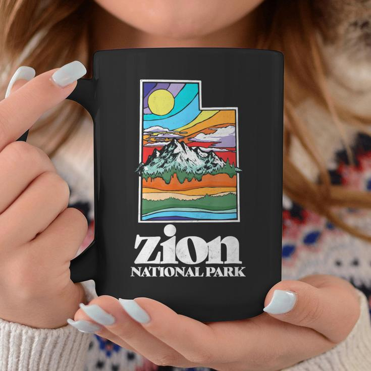 Zion National Park Utah Vintage Nature Outdoor Coffee Mug Unique Gifts