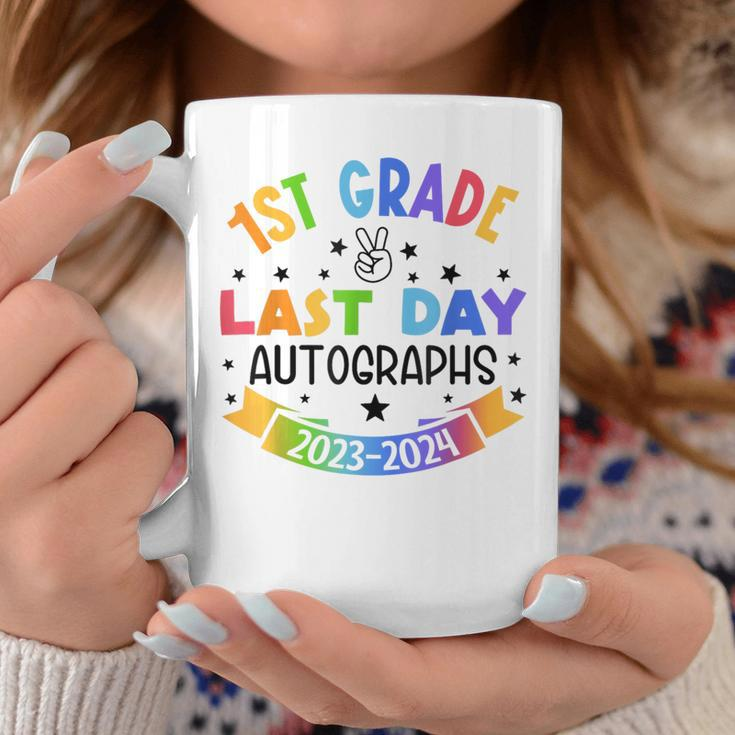 2024 Last Day Of School Autograph 1St Grade Graduation Party Coffee Mug Personalized Gifts