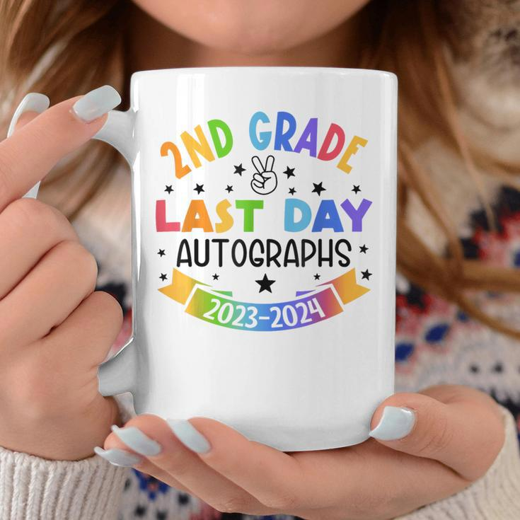 2024 Last Day Of School Autograph 2Nd Grade Graduation Party Coffee Mug Funny Gifts