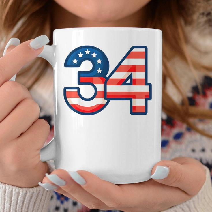 34 Guilty Trial Judge Usa Flag Coffee Mug Unique Gifts