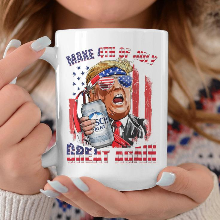 Make 4Th Of July Great Again Trump Drinking Beer Coffee Mug Unique Gifts