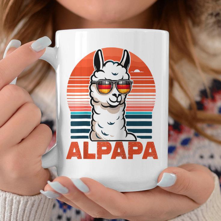 Alpapaatertag Bester Papa Alpaka Retro Alpapa Raglan Tassen Lustige Geschenke