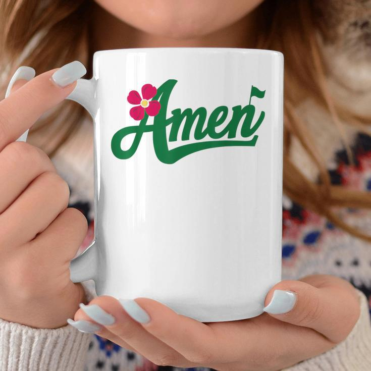 Amen Master Golf Tournament Golfing Girl Pink Flower Coffee Mug Unique Gifts