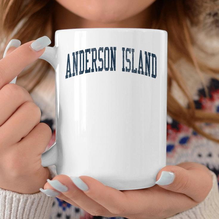 Anderson Island Wa Vintage Athletic Sports Jsn2 Navy Print Coffee Mug Unique Gifts