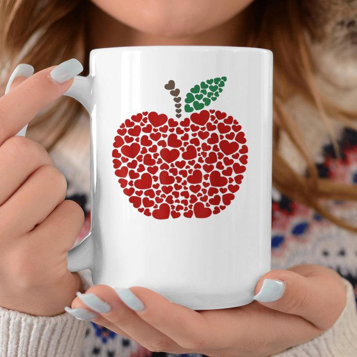 Apple Hearts Valentine's Day Teacher Students Coffee Mug Unique Gifts