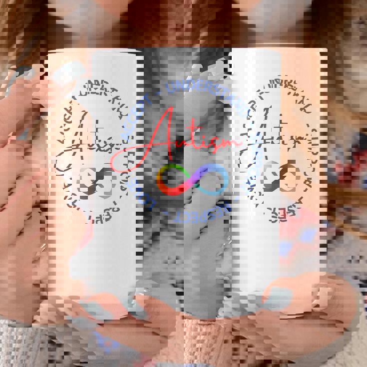 Autismo Aceptar Entender Apoyo Respeto Amor Neurodiversidad Taza de café Regalos divertidos