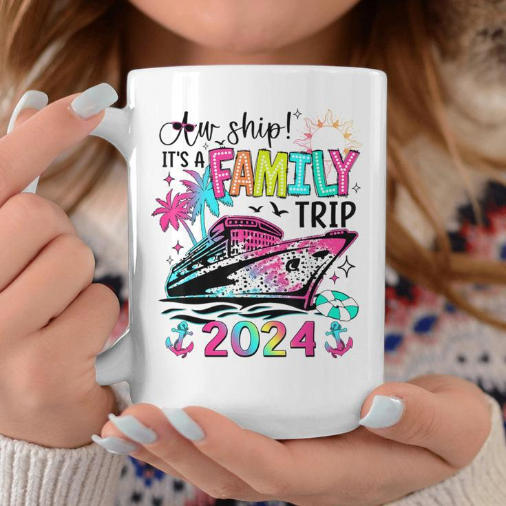 Aw Ship It's A Family Trip 2024 Matching Summer Cruise Coffee Mug Unique Gifts