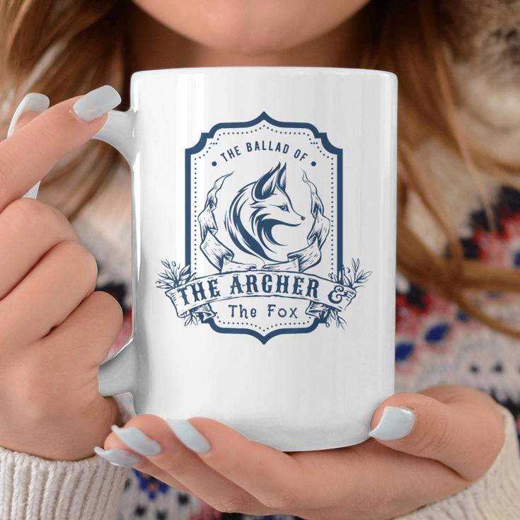 The Ballad Of The Archer And The Fox Bookish Romantasy Retro Coffee Mug Unique Gifts