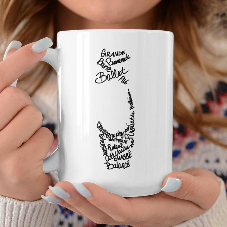 Ballet Pointe Shoe Terms Words Coffee Mug Unique Gifts