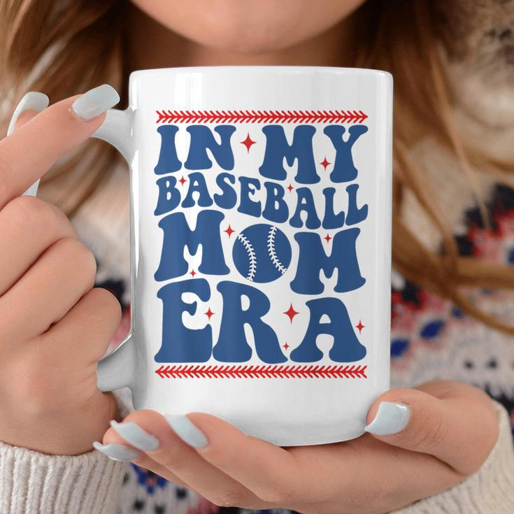 In My Baseball Mom Era Groovy Baseball Mom Team Mother's Day Coffee Mug Funny Gifts