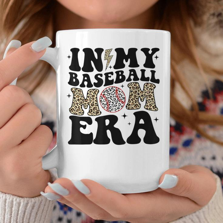 In My Baseball Mom Era Leopard Mom Baseball Mama Coffee Mug Funny Gifts