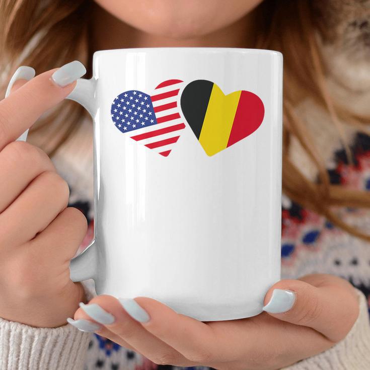 Belgium Usa FlagHeart Belgian Americans Love Cute Coffee Mug Unique Gifts