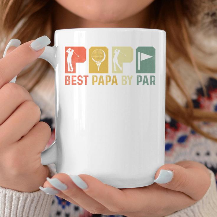 Best Papa By Par Golf Opa Golfer Golfing Dad Retro Tassen Lustige Geschenke