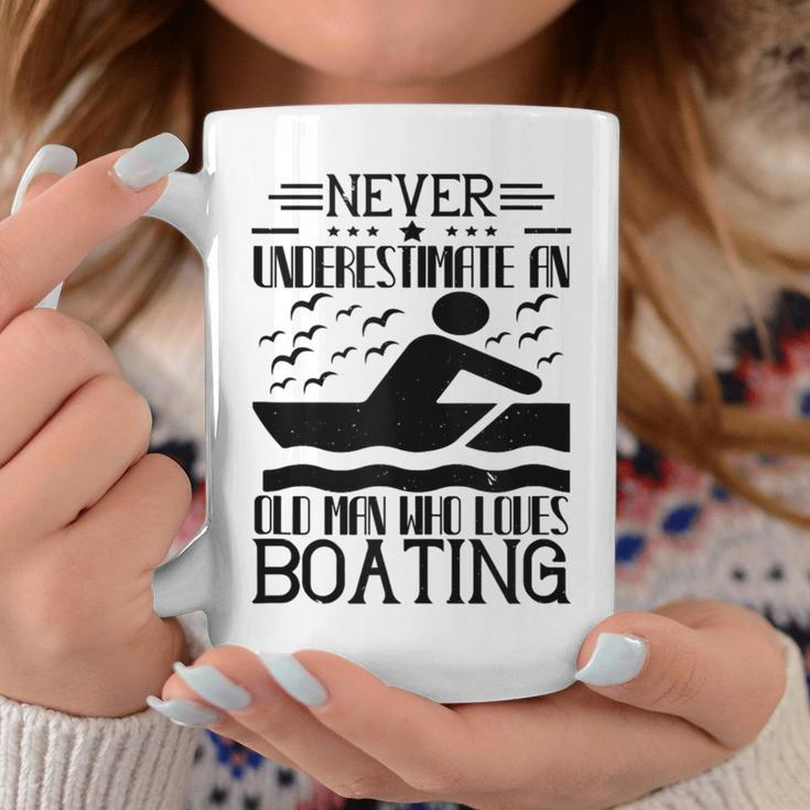 Boating Lover Never Underestimate An Old Man Coffee Mug Personalized Gifts